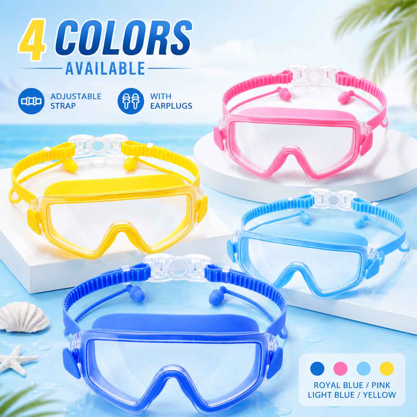 Anti Pollution Mask - 1PC Gafas de natación, máscara de