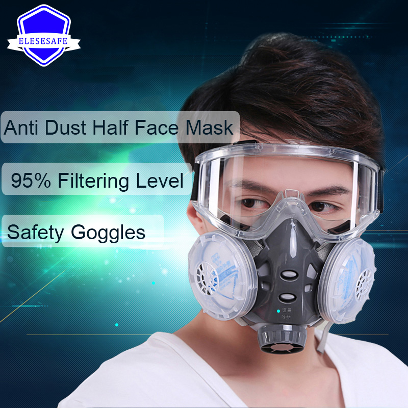 Dust Mask Construction - Nueva máscara antipolvo, respirador facial completo,