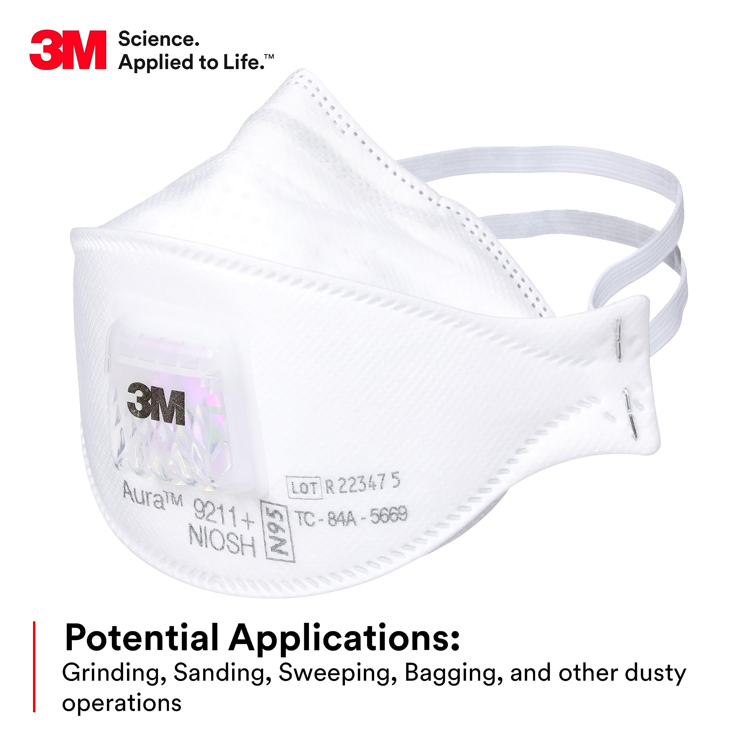 Dust Mask Construction - Respirador de partículas Aura 9211 +