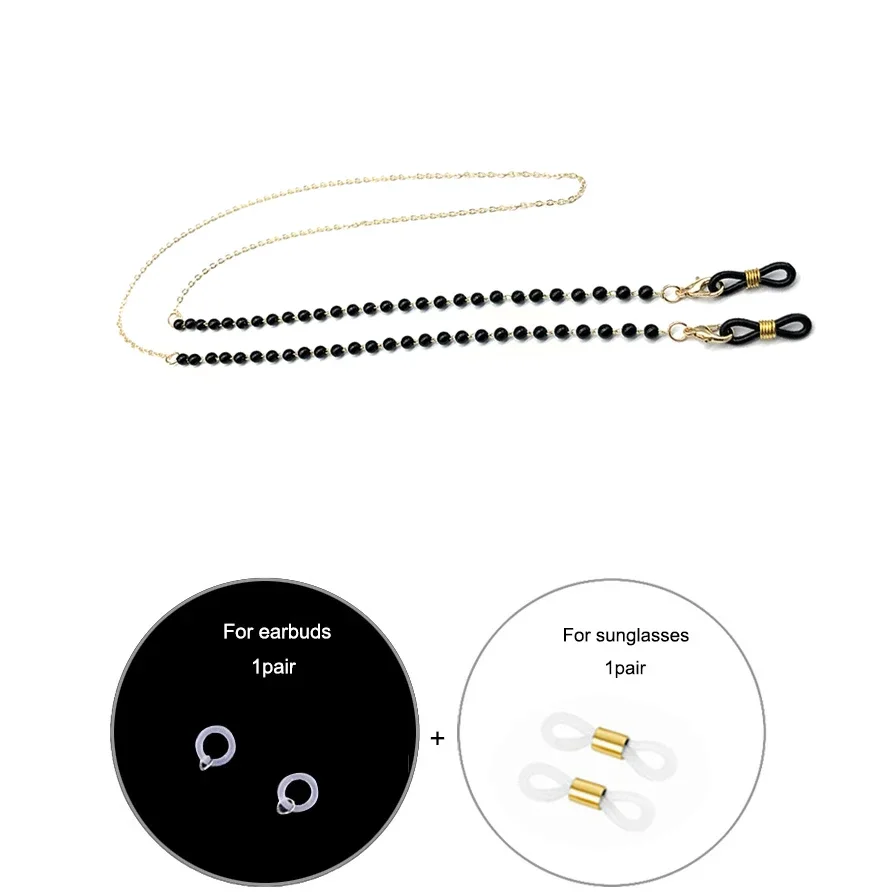 Mask Chain Holder - Cadena de cuentas de cristal para
