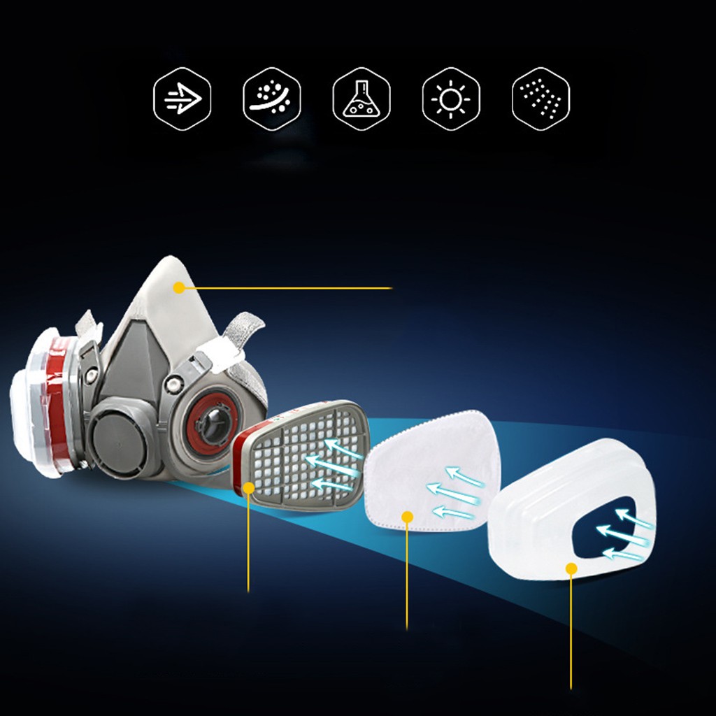 Respirador de polvo facial, má - Respirator Half Face reseña y precio