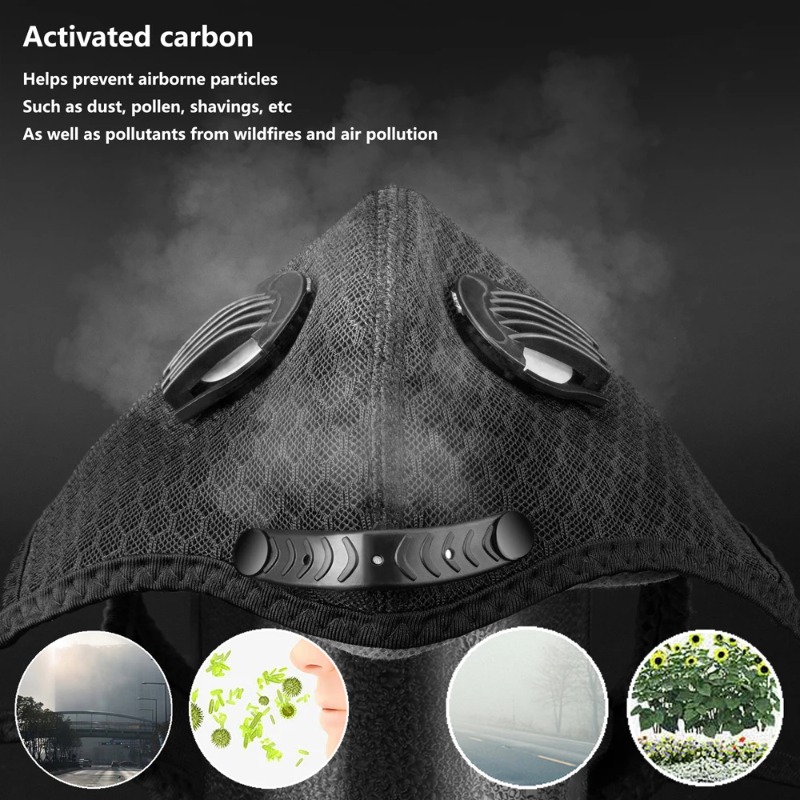 SHIZIWANGRI Máscara facial par - Dust Mask Construction reseña y precio