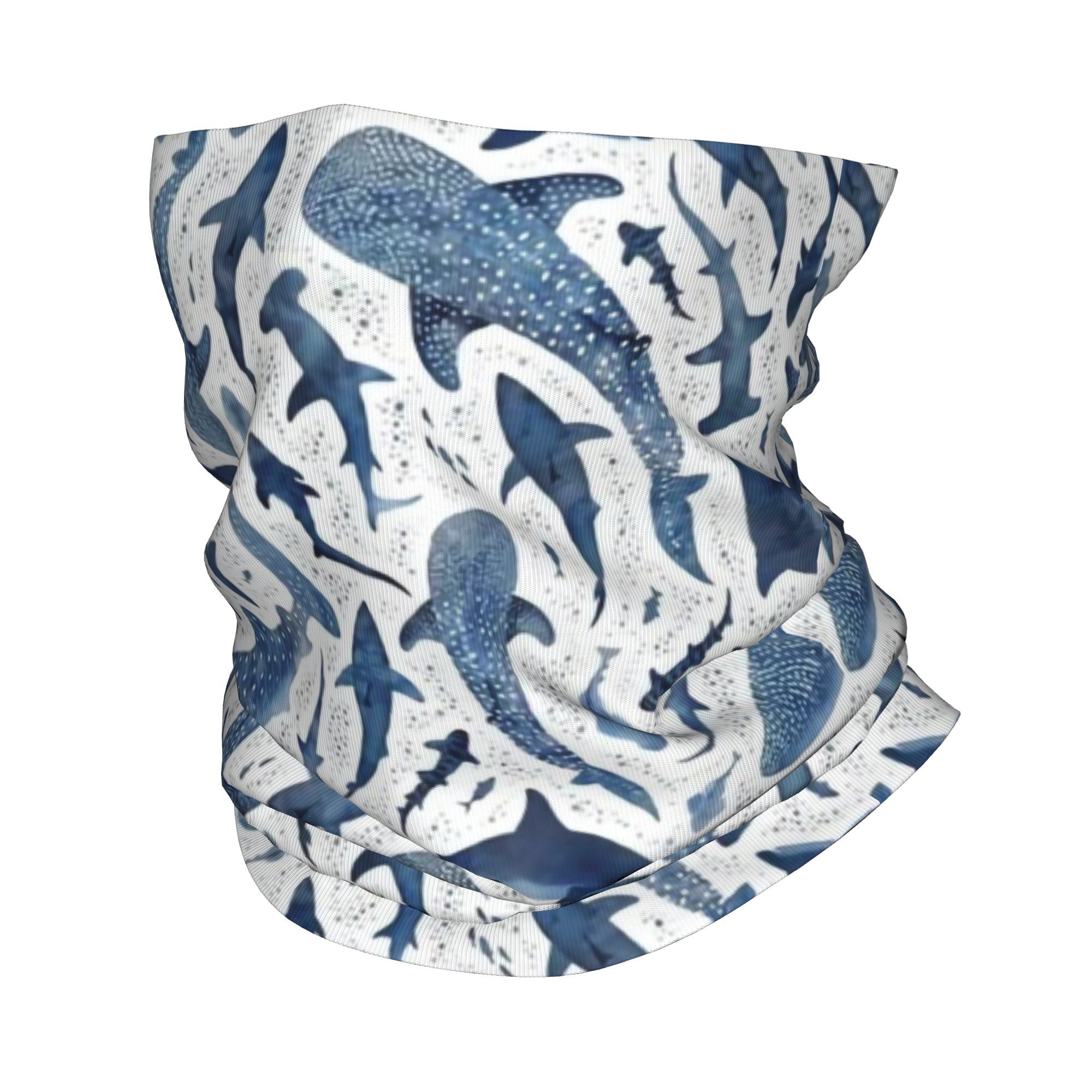 Bandana de tiburón de acuarela - Neck Gaiter Face Cover reseña y precio