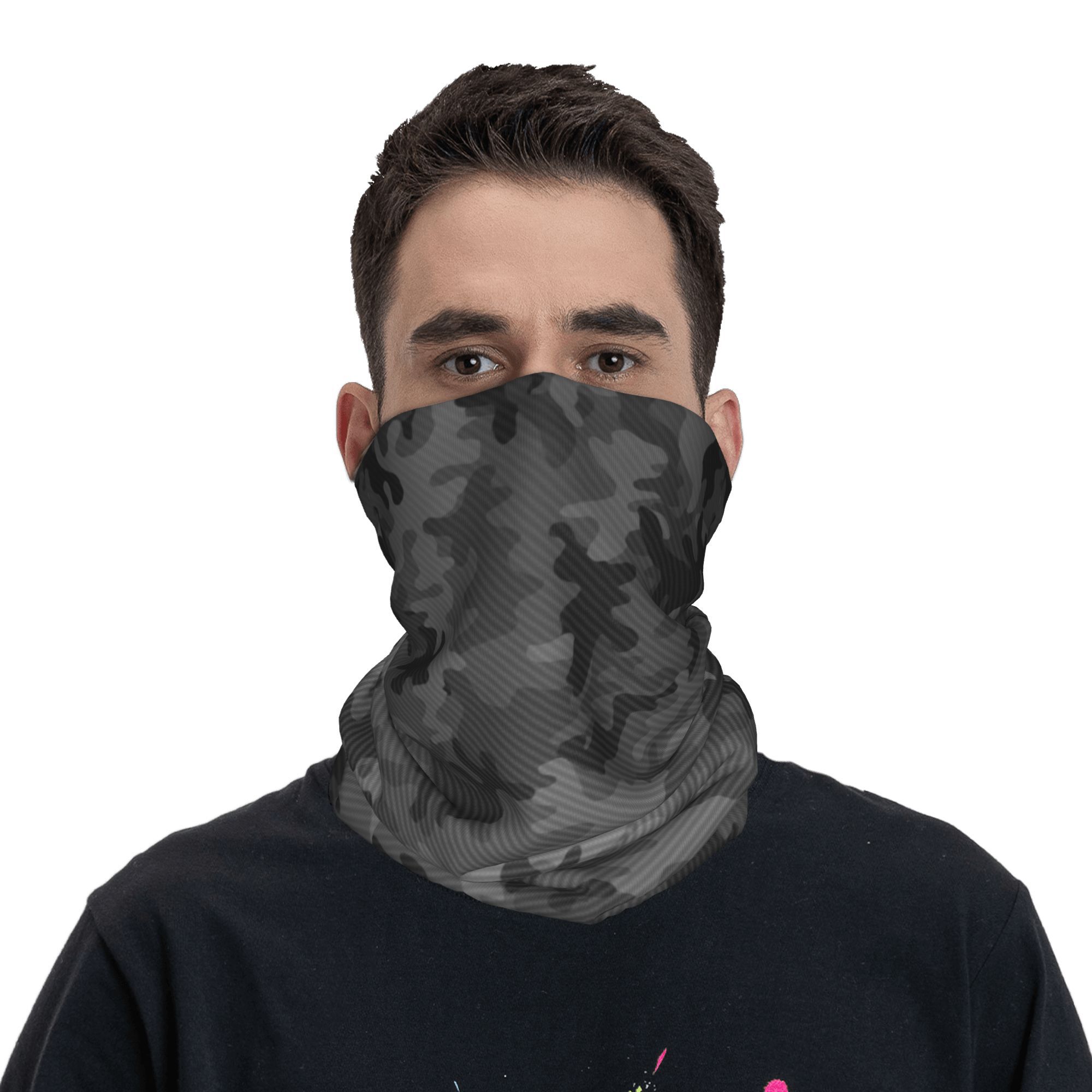 Bandana de camuflaje de carbon - Neck Gaiter Face Cover reseña y precio