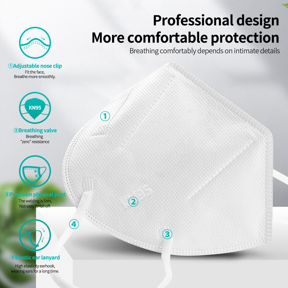 Mascarilla facial FFP2 KN95 Ma - Kn95 Respirator Mask reseña y precio