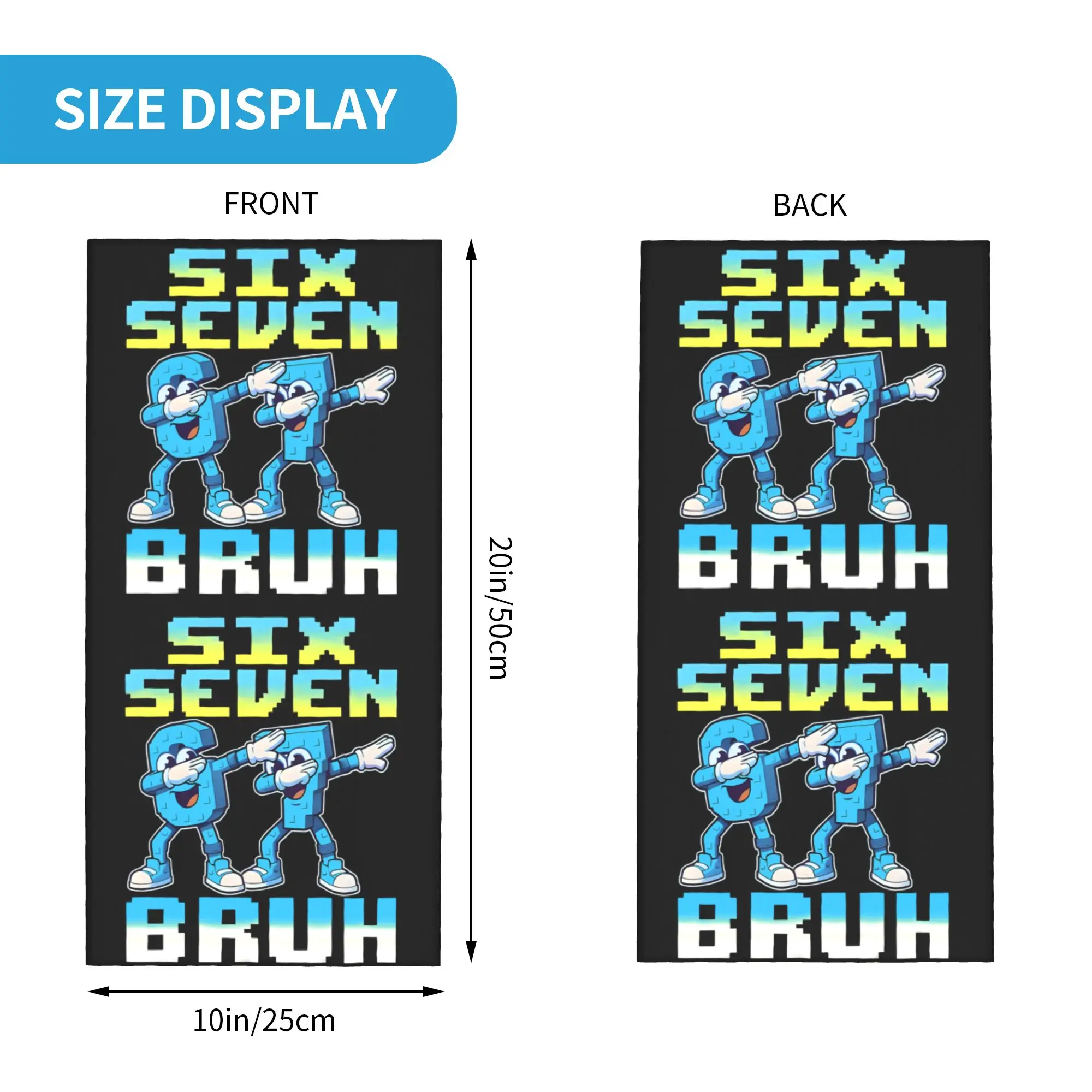 67 Six Seven Meme 6 7 Italian  - Neck Gaiter Face Cover reseña y precio