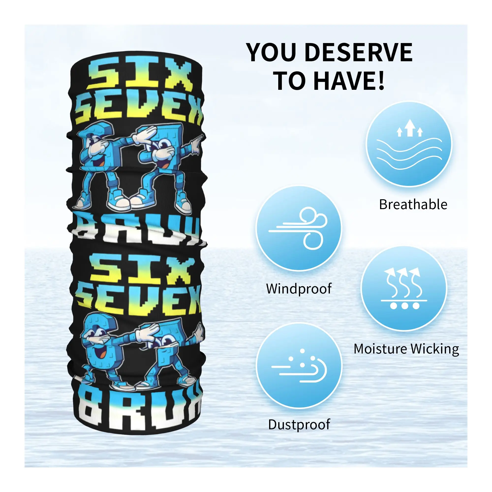 67 Six Seven Meme 6 7 Italian  - Neck Gaiter Face Cover reseña y precio