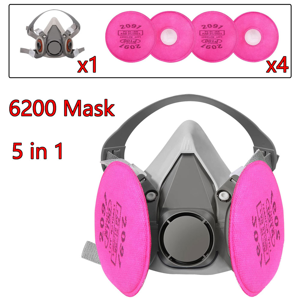 Máscara de Gas 6200 con Cartuc - Face Mask Storage Box reseña y precio
