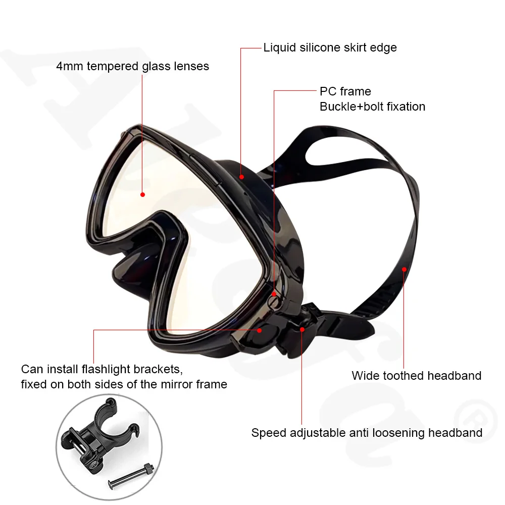 Mascarilla de buceo con soport - Silicone Mask Bracket reseña y precio
