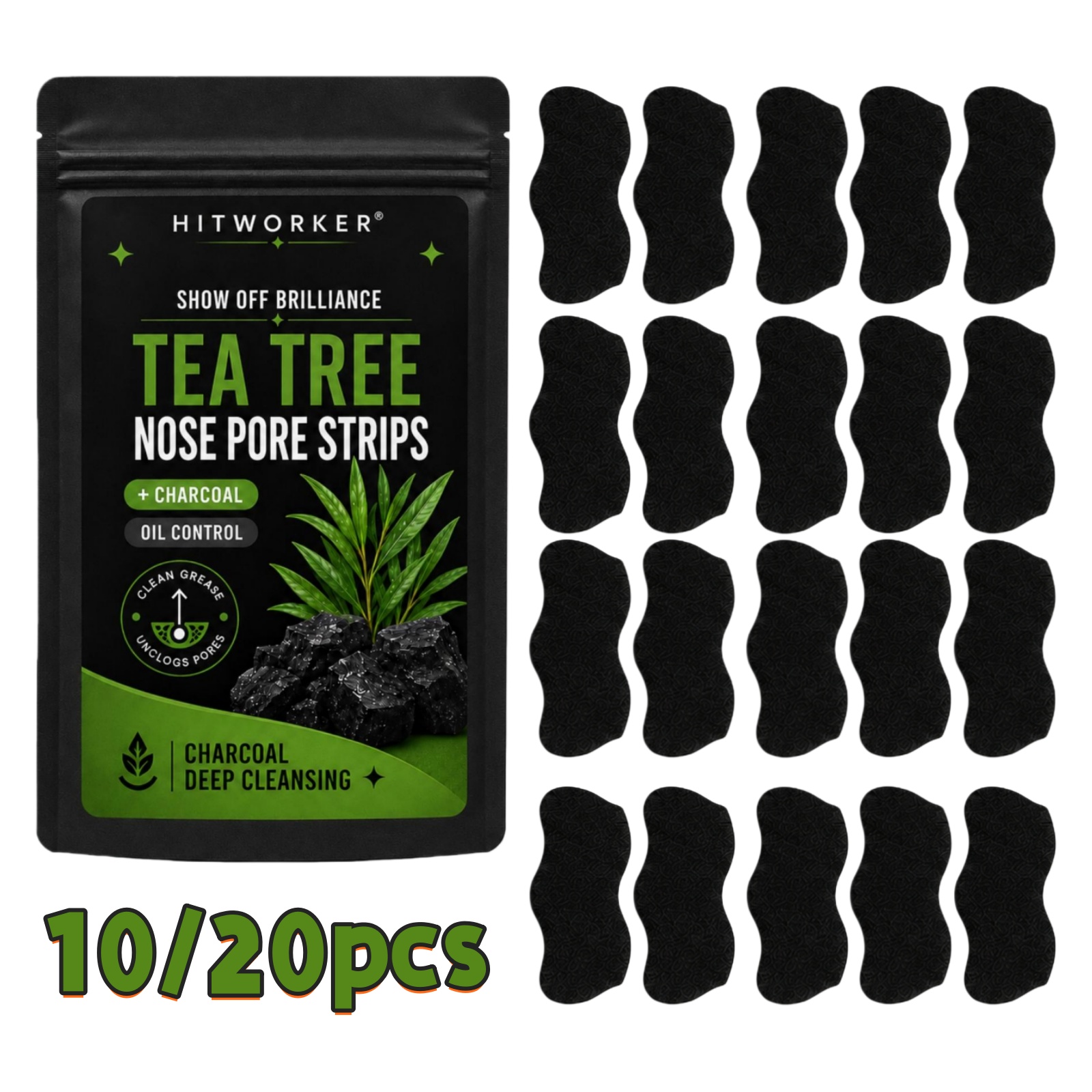 10/20 Piezas de Tiras Negras p - Black Face Mask Pack reseña y precio